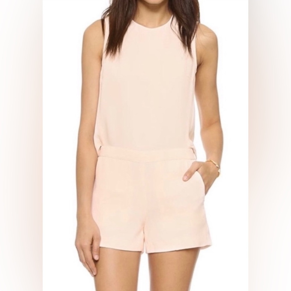 Club Monaco Romper Size 4 Sleeveless Peach Color Open Back